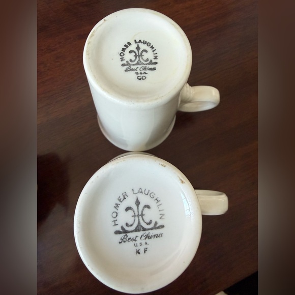 Vintage Homer Laughlin Best China Mug - Tall Latte Small White Cup Restaurant - Picture 5 of 5